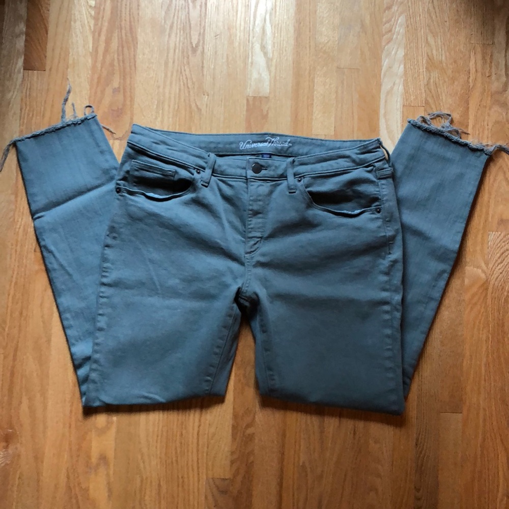 Green Denim Pants